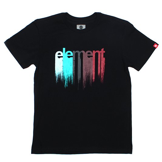 Camiseta Element Drip Juvenil Preto
