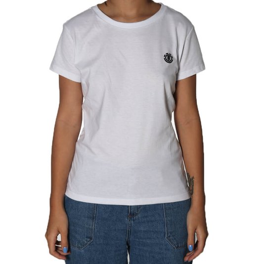 Camiseta Element Minimal Logo Feminina Branco