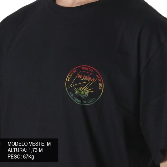 Camiseta Element X Bad Brains Pma Fade Preto