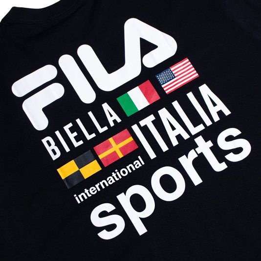 Camiseta Fila Sports International Over Preto
