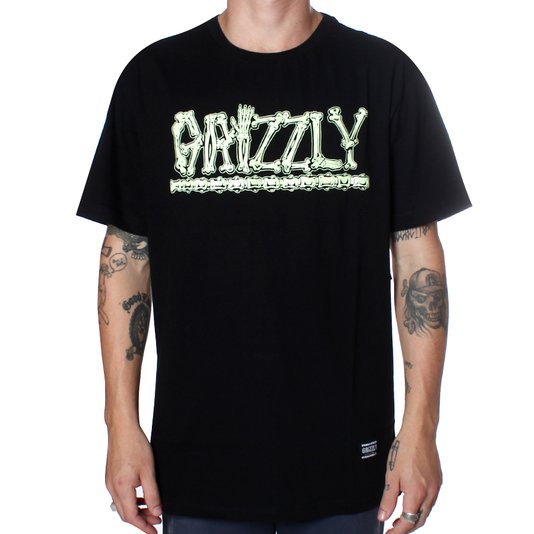 Camiseta Grizzly Bones Preto
