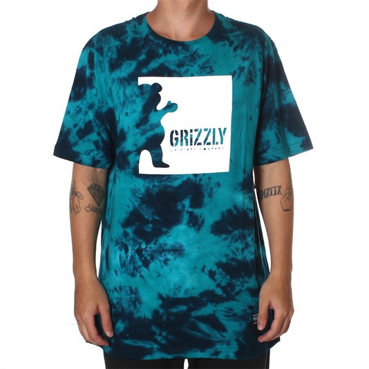 Camiseta Grizzly Deep Water Tie Dye Azul