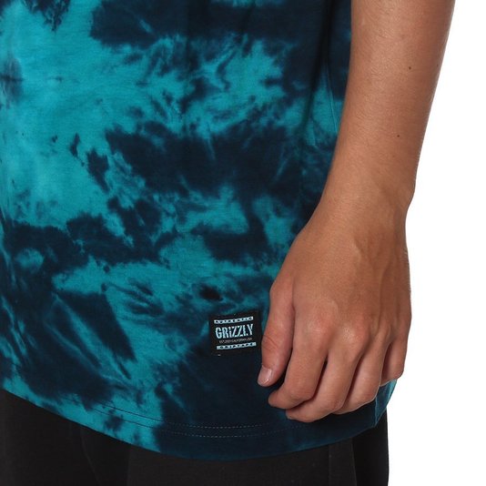 Camiseta Grizzly Deep Water Tie Dye Azul