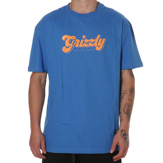 Camiseta Grizzly Disco Strip Azul