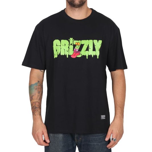 Camiseta Grizzly Dont Be Snotty Preto