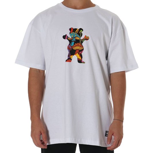 Camiseta Grizzly Fungi Og Bear Branco