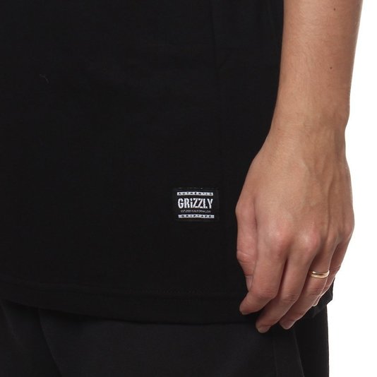 Camiseta Grizzly Lowercase Logo Preto
