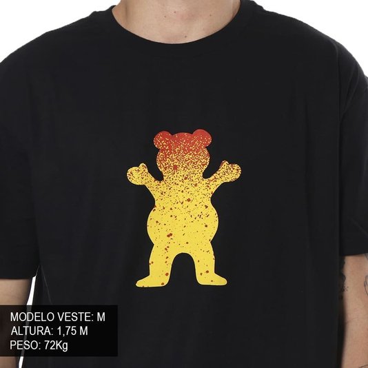 Camiseta Grizzly Og Bear Fadeway Preto