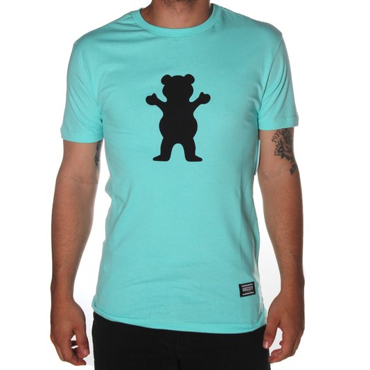 Camiseta Grizzly Og Bear Logo Azul Claro