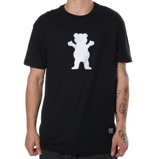 Camiseta Grizzly Og Bear Preto/Cinza