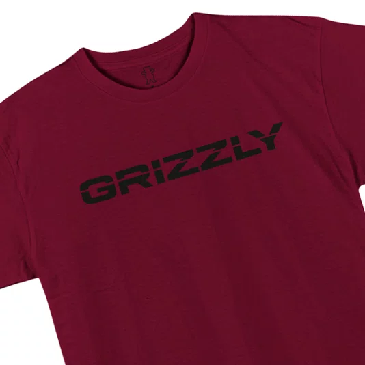 Camiseta Grizzly Outdoor Division Bordo