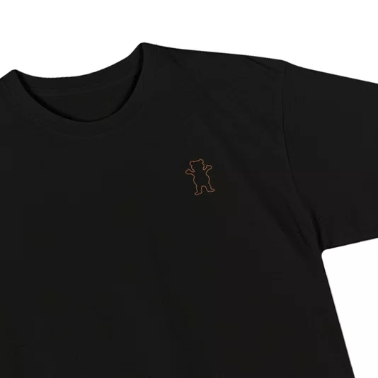 Camiseta Grizzly Outline Mini Og Bear Preto