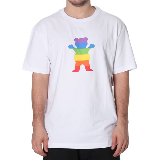 Camiseta Grizzly Pride Bear Branco
