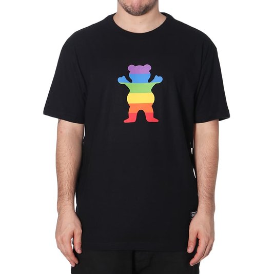 Camiseta Grizzly Pride Bear Preto
