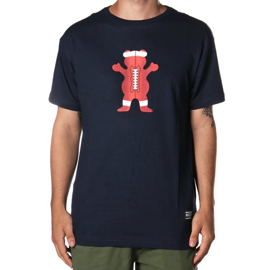 Camiseta Grizzly Sprots Bear Football Azul Marinho