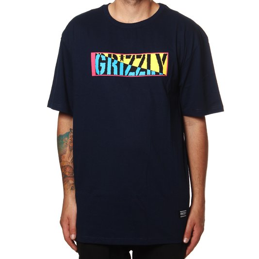 Camiseta Grizzly Sun And Skate Azul Marinho