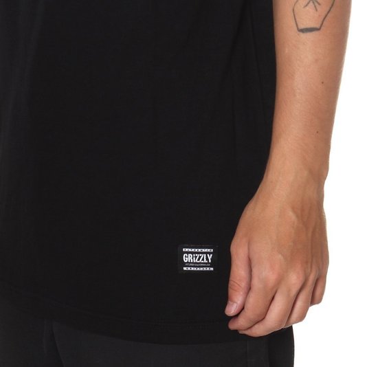 Camiseta Grizzly Tagless Preto