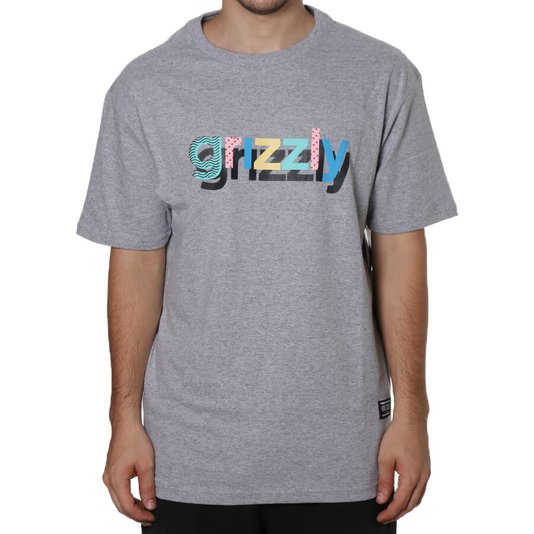 Camiseta Grizzly To The Max Cinza Mescla