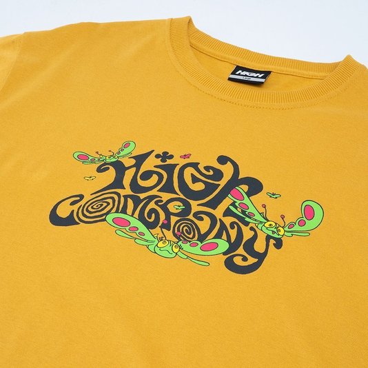 Camiseta High Company Groove Amarelo Queimado