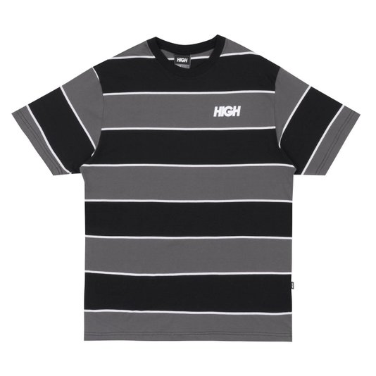 Camiseta High Company Kidz Bold Listrado Preto/Cinza