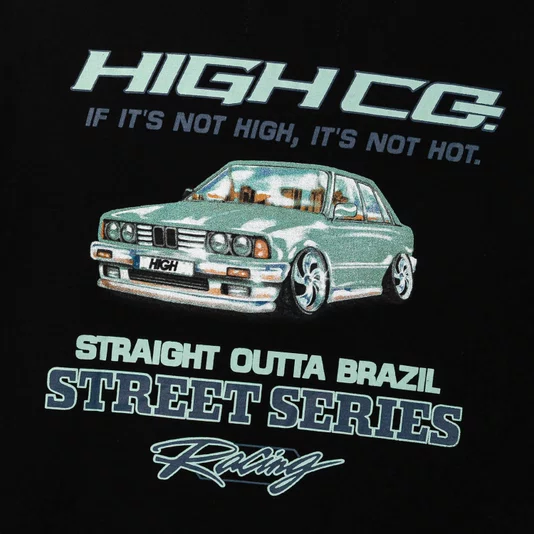Camiseta High Company Street Racing Preto