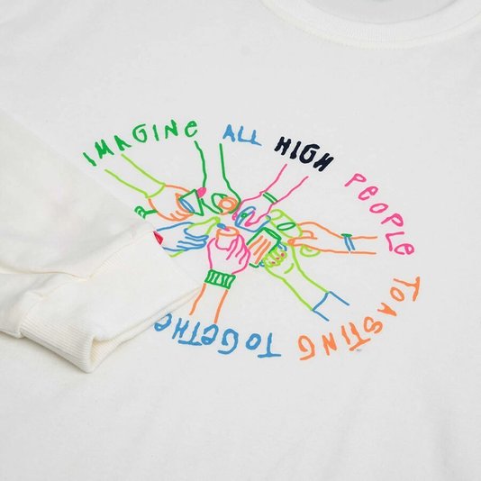Camiseta High Company Union Manga Longa Off White