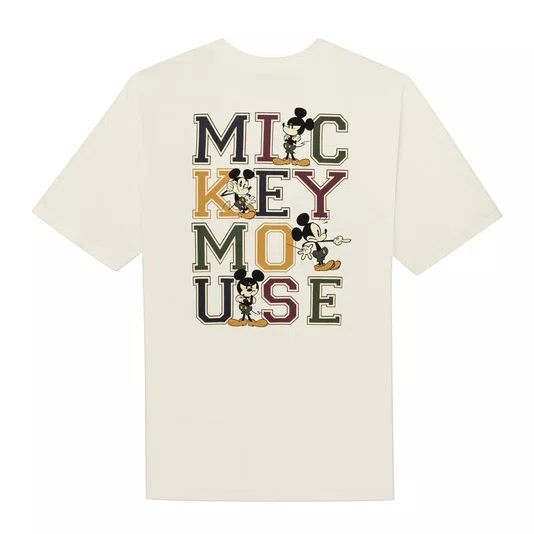 Camiseta High X Disney Lettered Branco