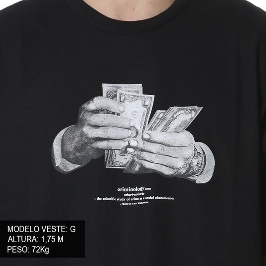 Camiseta Huf Criminology Preto