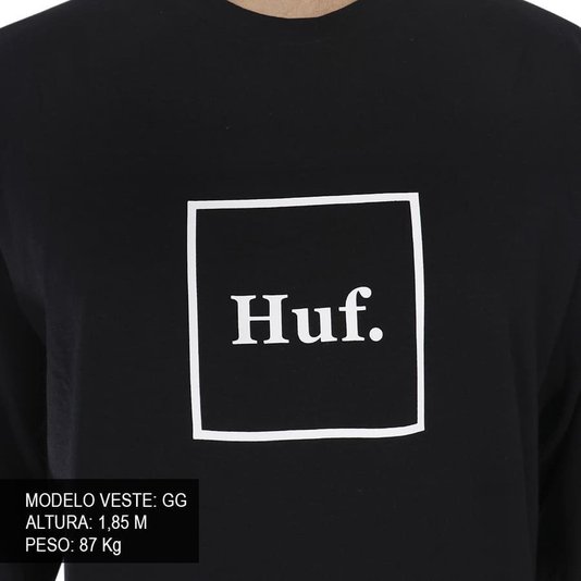 Camiseta Huf Domestic Box M/L Preto