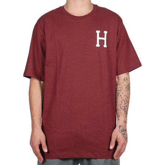 Camiseta Huf Essentials Classic Bordo
