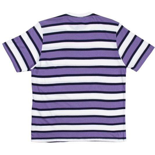 Camiseta Huf Terrace Relaxed Knit Listrado Roxo