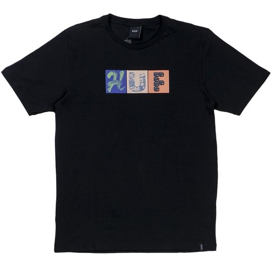 Camiseta Huf Threemix Preto