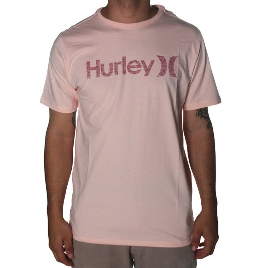 Camiseta Hurley Básica Logo H Cracker Salmão