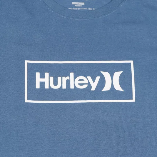 Camiseta Hurley Box Relevo Azul