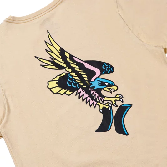 Camiseta Hurley Etam Eagle Bege