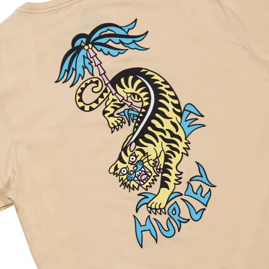 Camiseta Hurley Etam Tigre Bege
