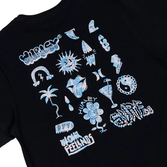Camiseta Hurley Flops Preto