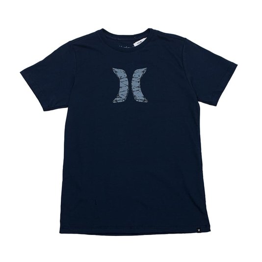Camiseta Hurley Hard Icon Juvenil Azul Marinho