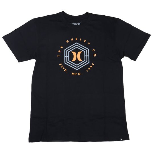 Camiseta Hurley Infanto - Juvenil Hexa Icon Preto