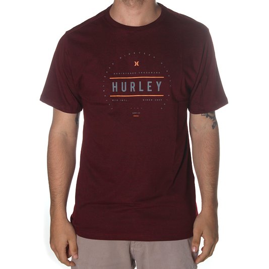Camiseta Hurley Label Bordo