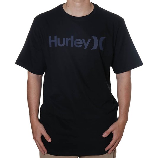 Camiseta Hurley Logo O & O Preto/Cinza