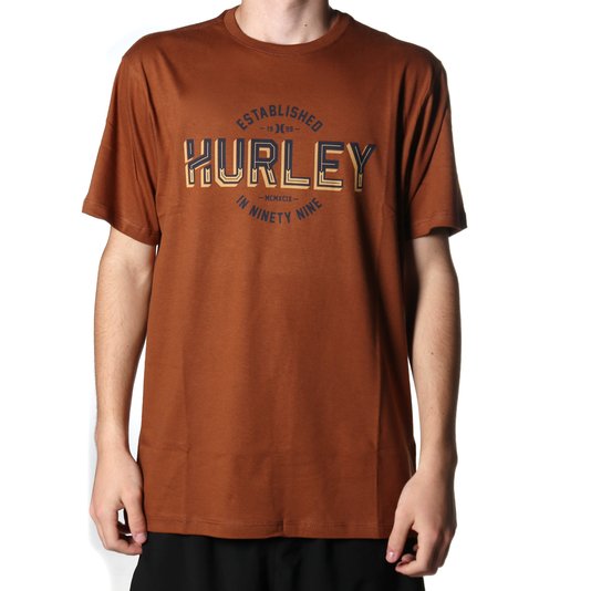 Camiseta Hurley Nine Marrom
