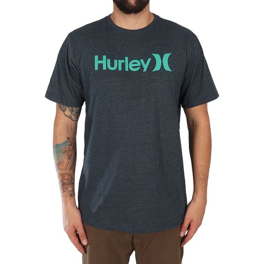 Camiseta Hurley O&O Outline Marinho Mescla