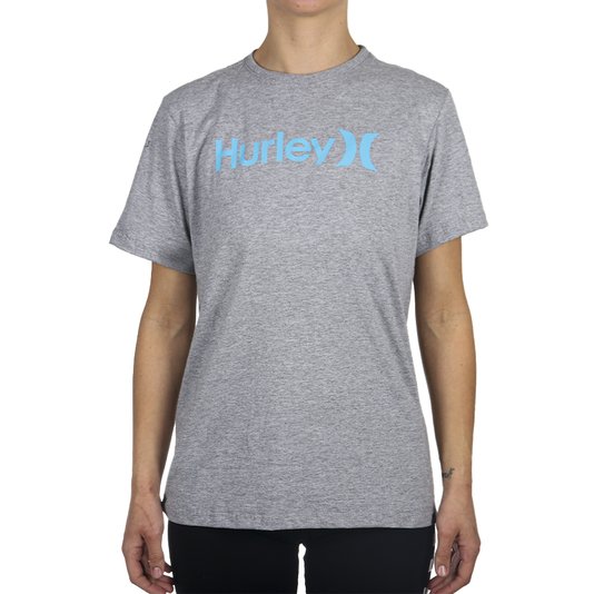 Camiseta Hurley O&O Solid Juvenil Cinza Mescla
