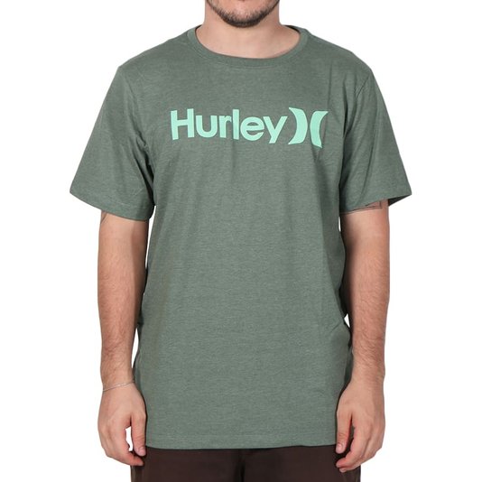 Camiseta Hurley O&O Solid Verde Mescla