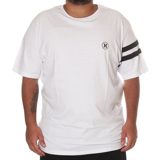 Camiseta Hurley Oversize Block Party Branco