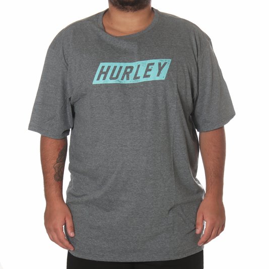 Camiseta Hurley Oversize Speed HRLY Chumbo Mescla