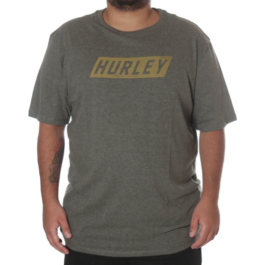 Camiseta Hurley Oversize Speed HRLY Verde Mescla
