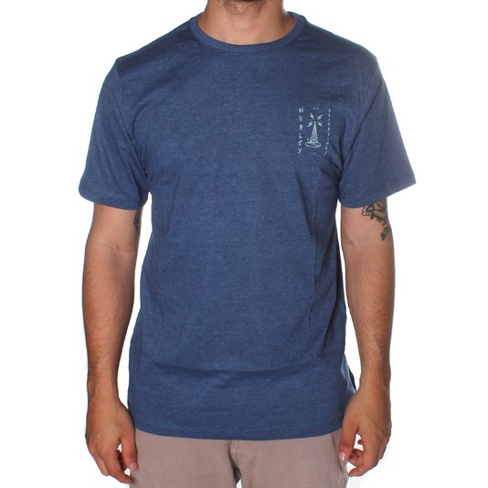 Camiseta Hurley Recordings Azul Mescla