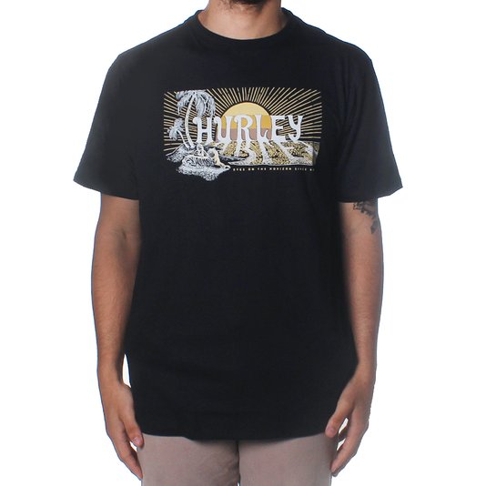 Camiseta Hurley Silk Eyes On The Horizon Preto